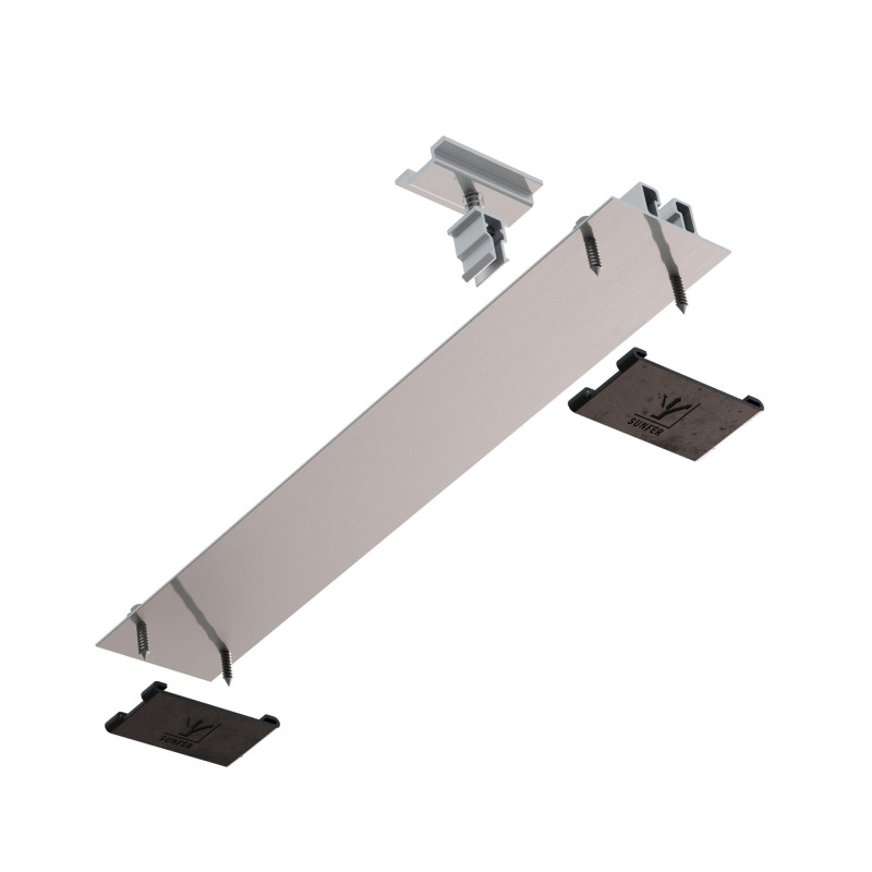 SUNFER Soporte 05V8. 8 módulos coplanar microrail