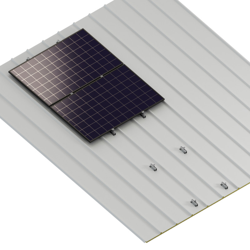 SUNFER Soporte 07H1. 1 módulo coplanar microrail a